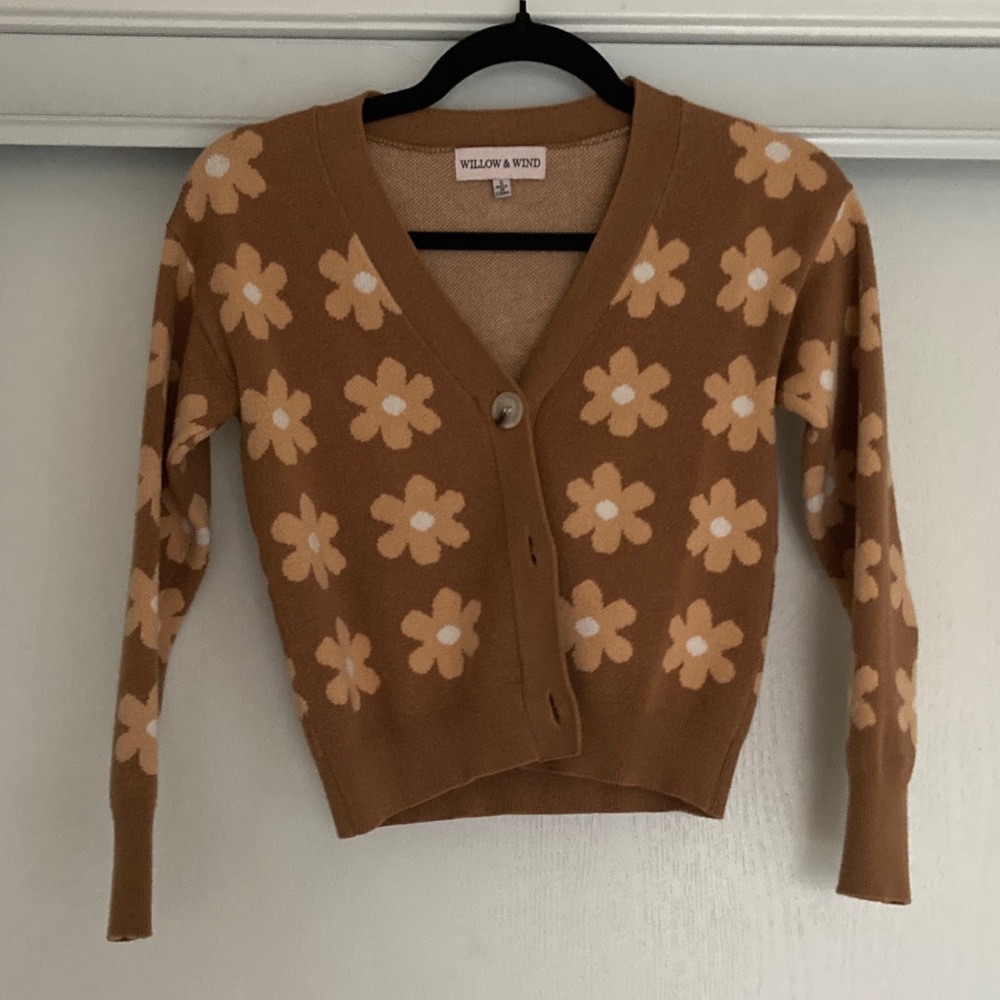 Retro Floral Cardigan